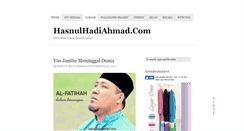 Desktop Screenshot of hasnulhadiahmad.com